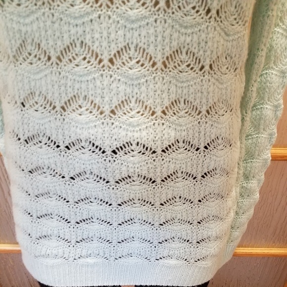 METAPHOR Aqua Shell Pattern Long Sweater - Picture 5 of 7